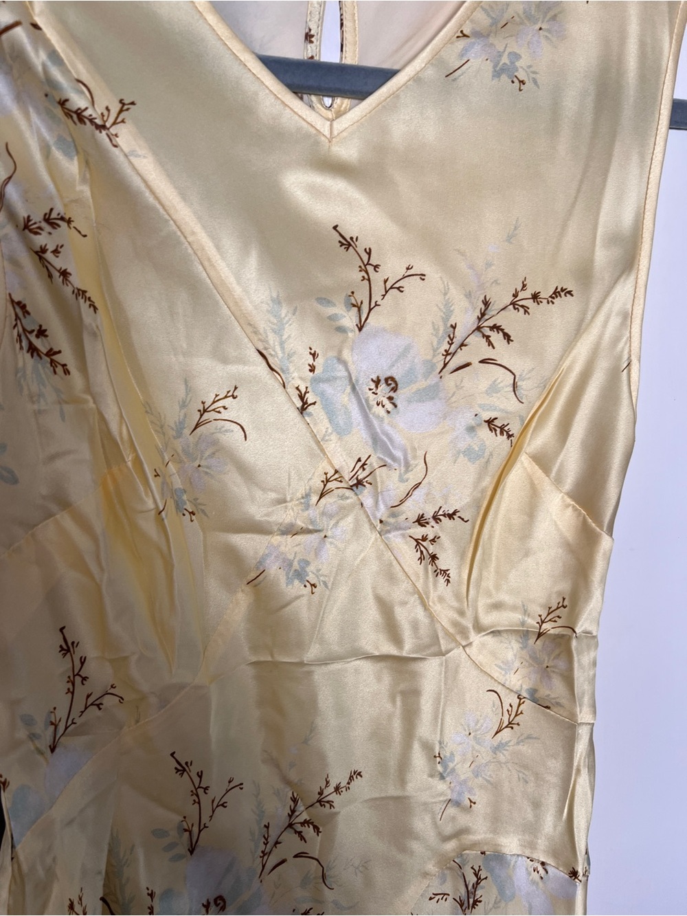 Doen Adelana Soft Yellow Floral Slip Dress, S - Picture 5 of 10